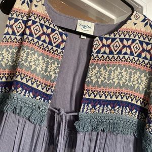 NWT Hayden Maxi Vest Dress Boho